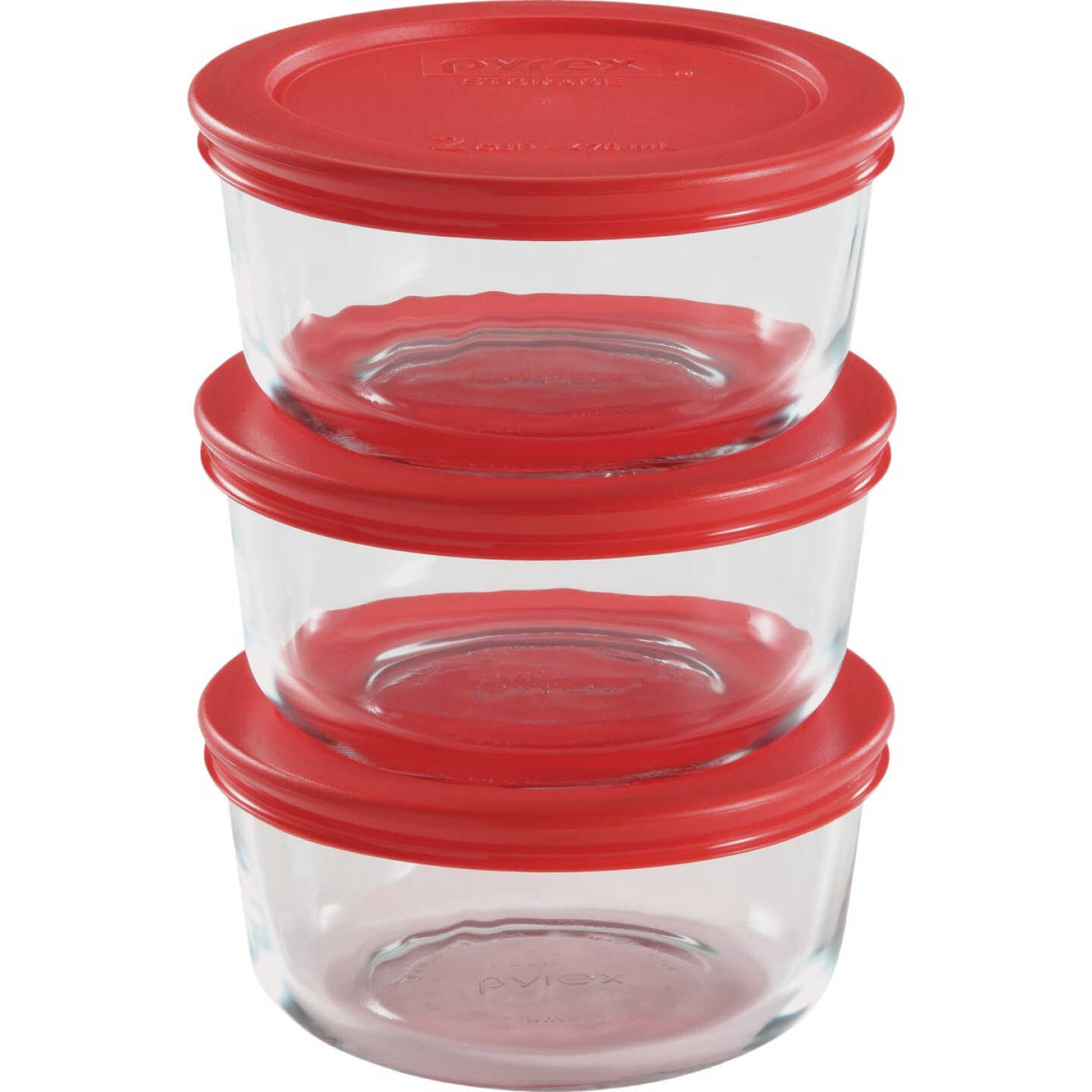 Snapware Total Solution 2-Cup Rectangle Pyrex Glass Storage