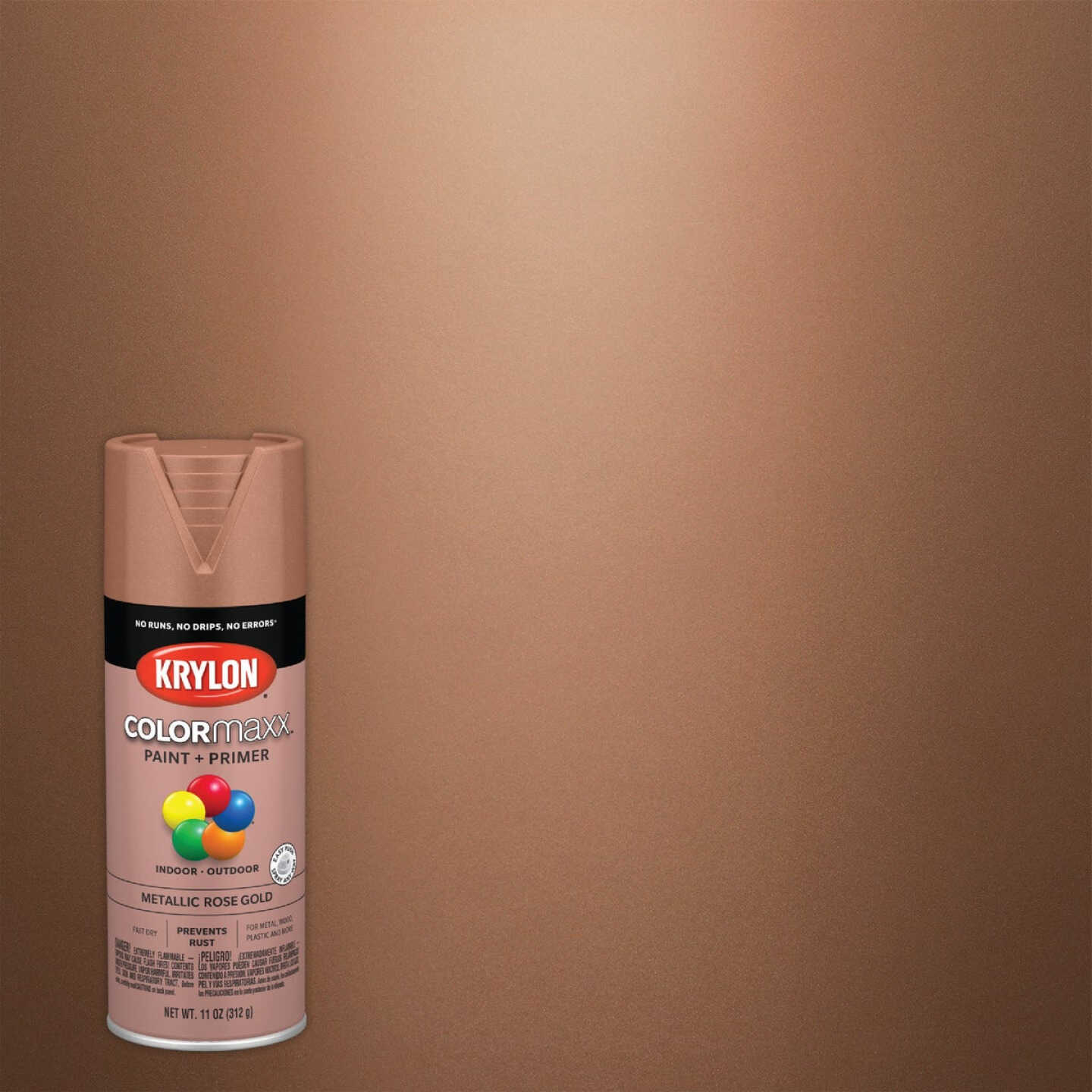 Krylon ColorMaxx 11 Oz. Metallic Satin Spray Paint, Rose Gold - Burns  Hardware Do-it Center