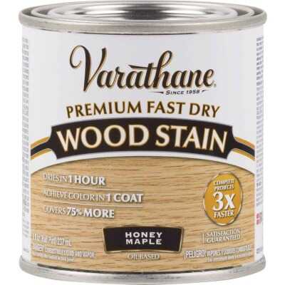 Varathane Fast Dry Honey Maple Urethane Modified Alkyd Interior Wood Stain, 1/2 Pt.
